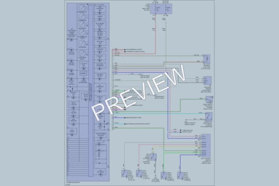 2005 Nissan Xterra Instrument Cluster wiring diagram preview