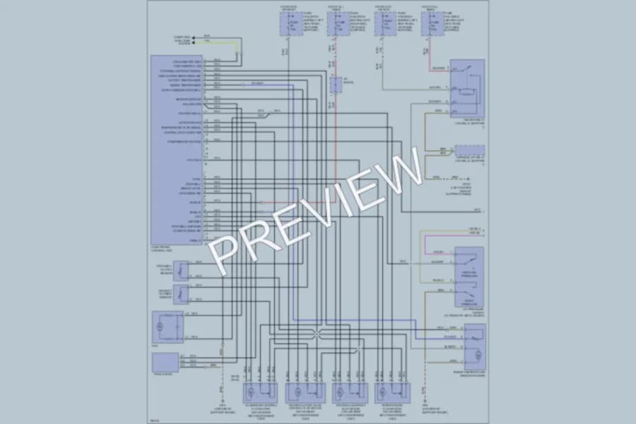 2005 Porsche 911 Air Conditioning wiring diagram preview