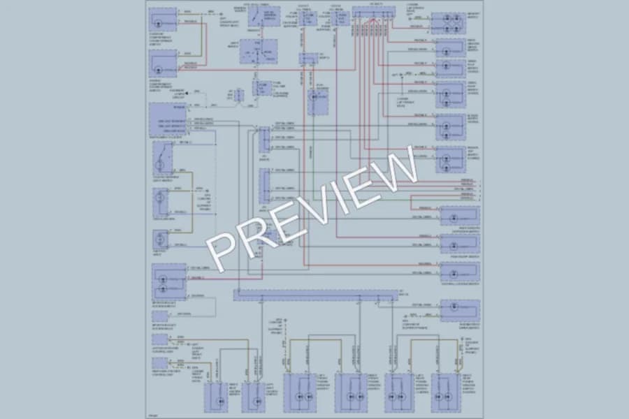2005 Porsche 911 Interior Lights wiring diagram preview
