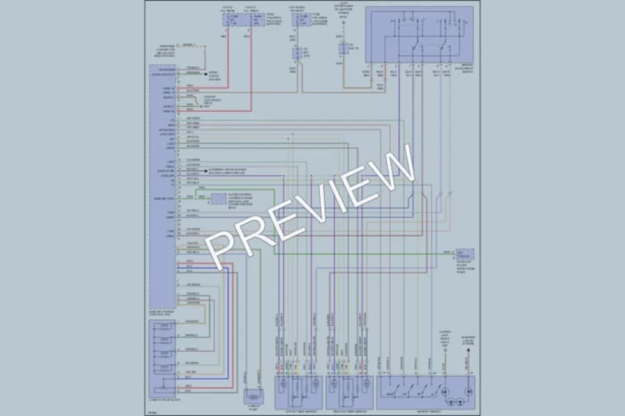 2005 Porsche 911 Memory Systems wiring diagram preview