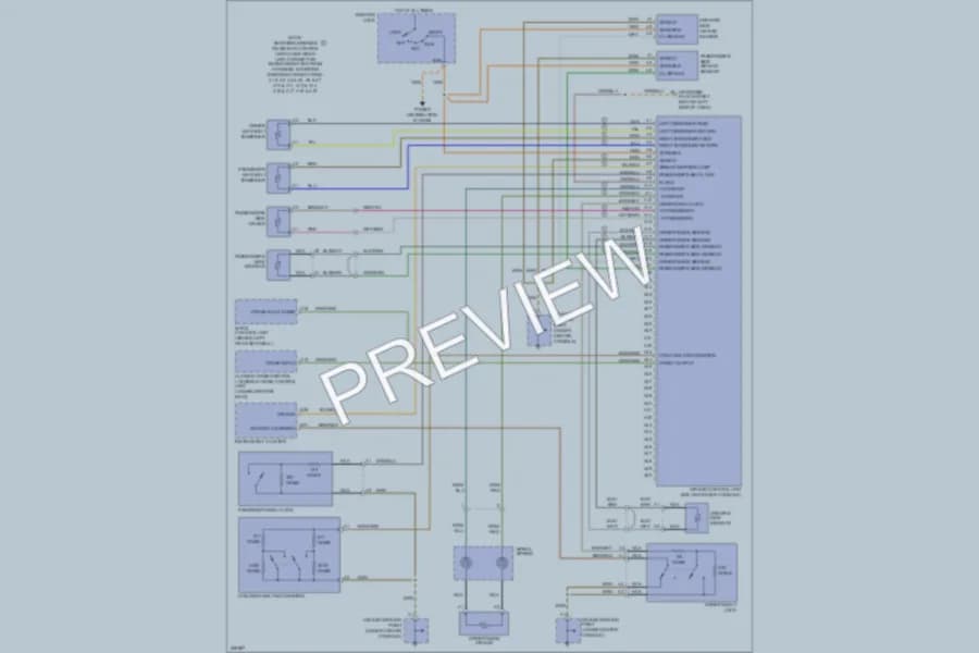 2005 Porsche 911 Supplemental Restraints wiring diagram preview