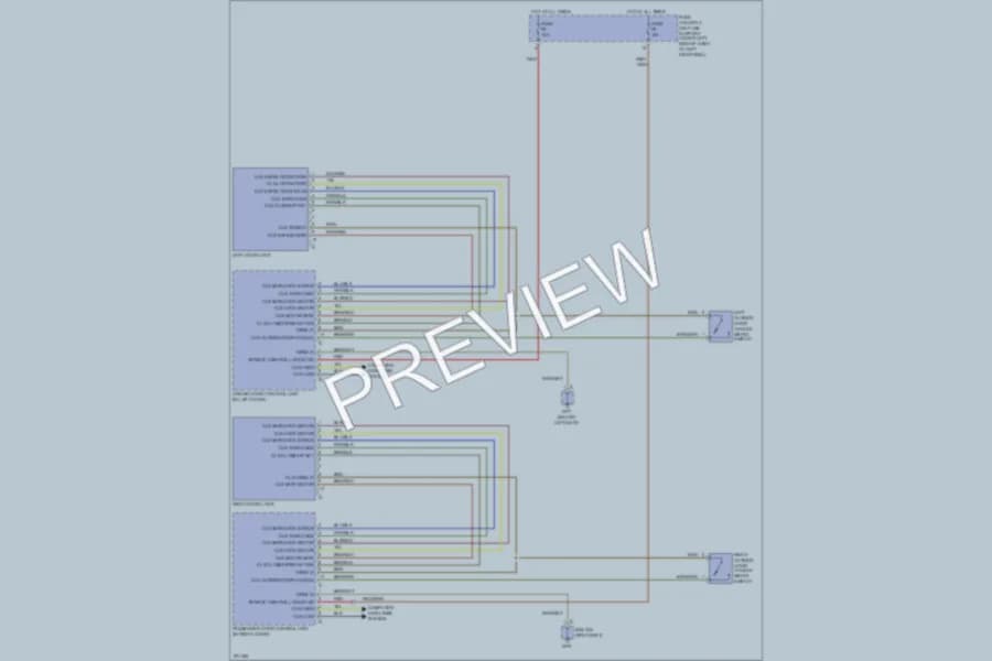 2005 Porsche Boxster Power Door Locks wiring diagram preview