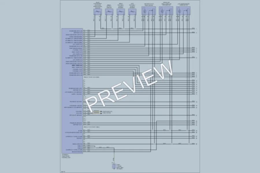 2005 Porsche Cayenne Air Conditioning wiring diagram preview