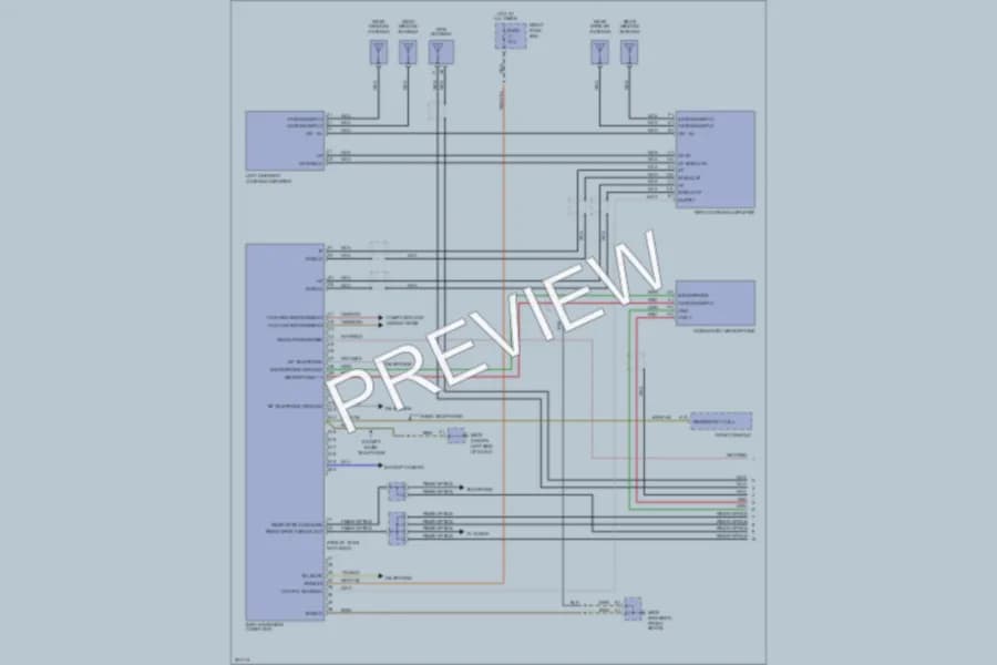 2005 Porsche Cayenne Radio wiring diagram preview