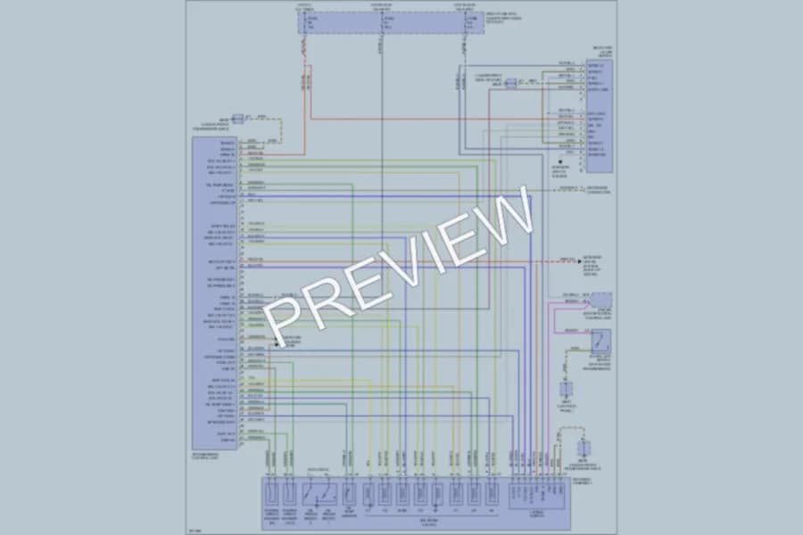 2005 Porsche Cayenne Transmission wiring diagram preview