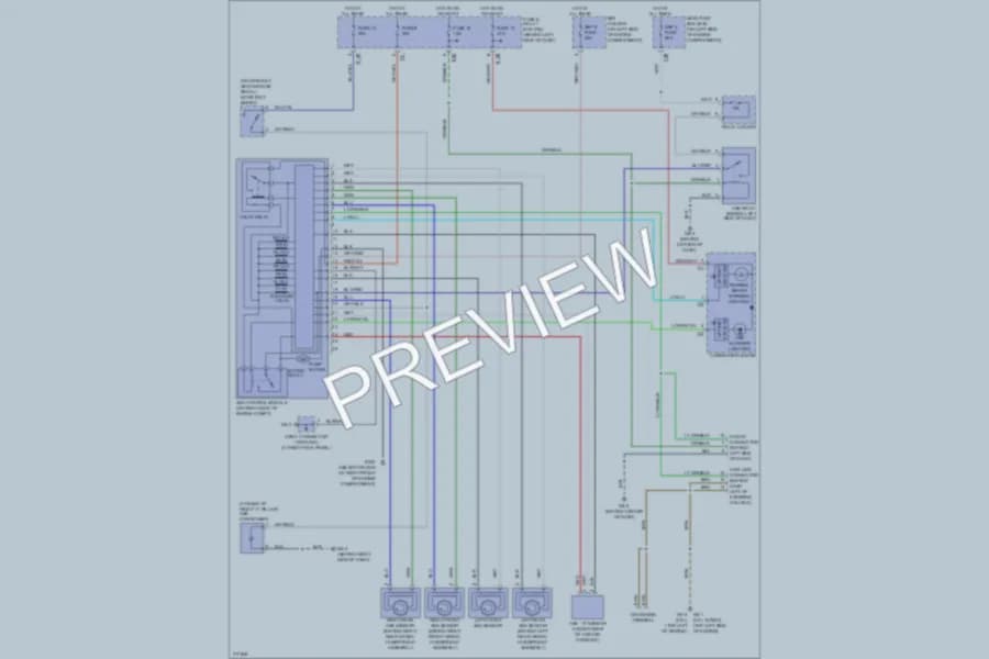 2005 Saab 92X Anti Lock Brakes wiring diagram preview