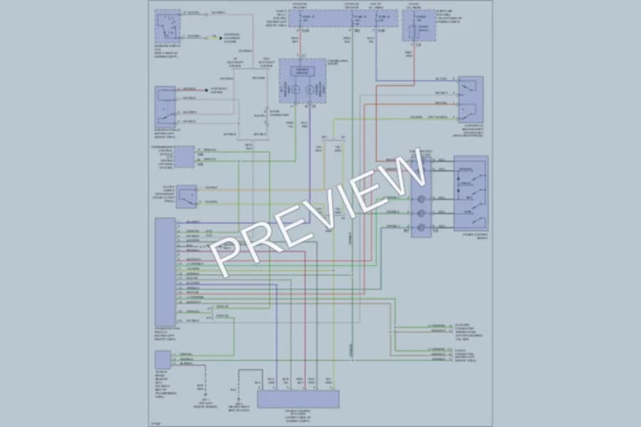 2005 Saab 92X Cruise Control wiring diagram preview