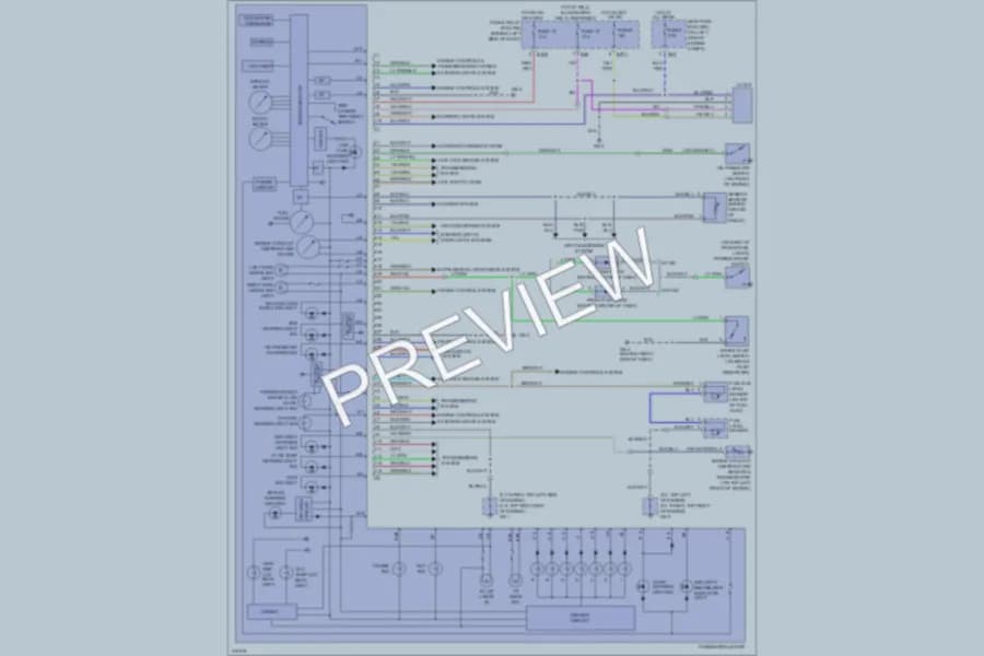 2005 Saab 92X Instrument Cluster wiring diagram preview