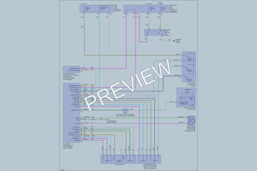 2005 Saab 97X Cruise Control wiring diagram preview