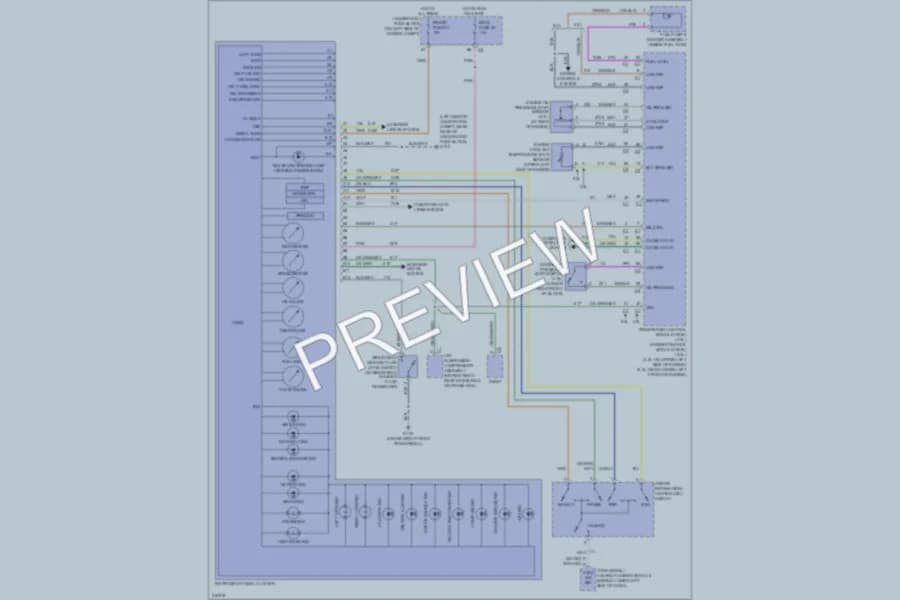 2005 Saab 97X Instrument Cluster wiring diagram preview