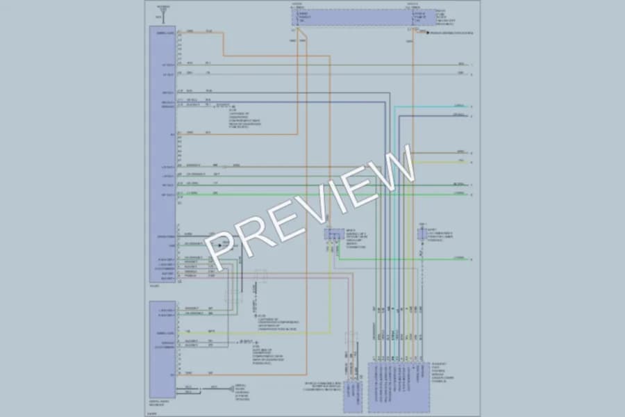 2005 Saab 97X Radio wiring diagram preview