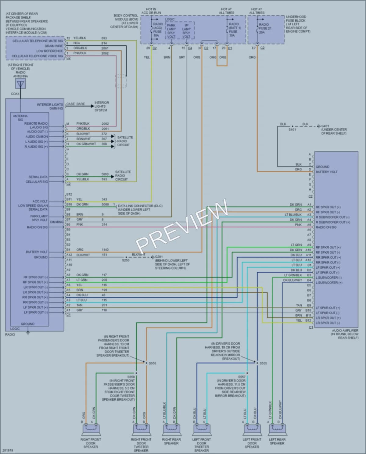 2005 Saturn ION2 Radio wiring diagram preview