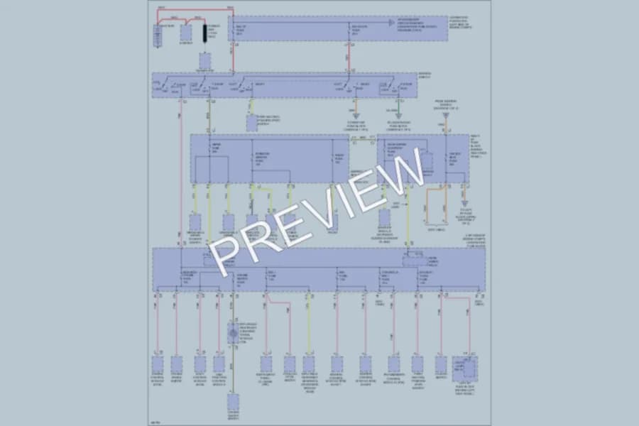 2005 Saturn L300 Power Distribution wiring diagram preview