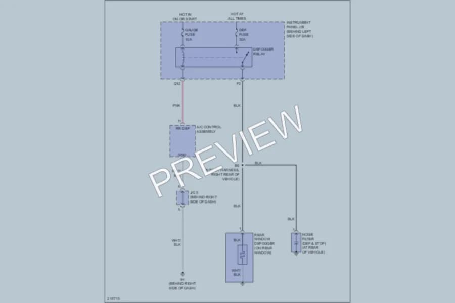 2005 Scion tC Defoggers wiring diagram preview