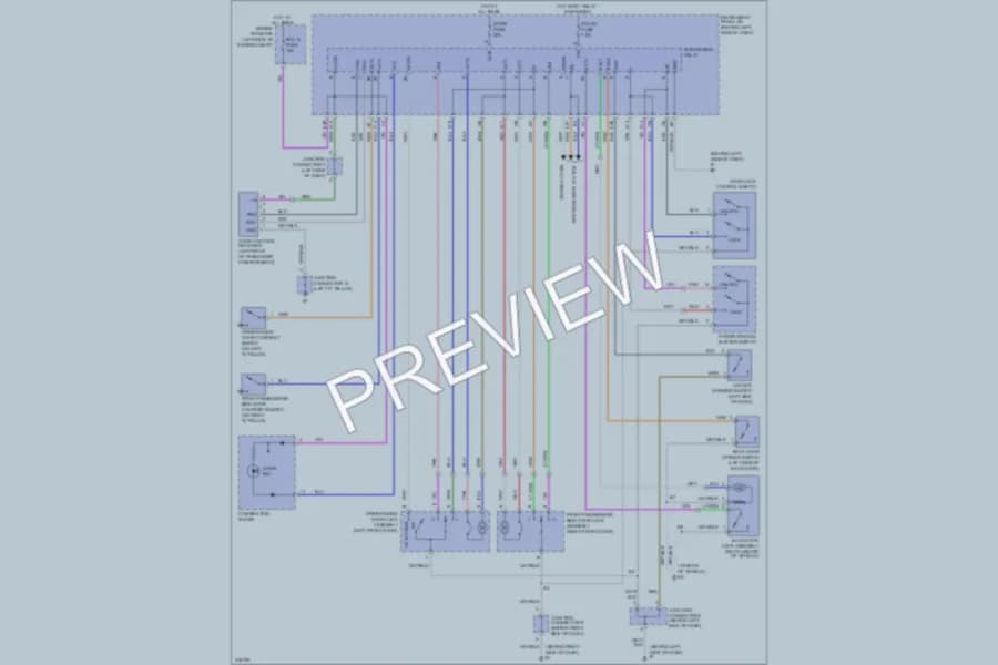 2005 Scion tC Power Door Locks wiring diagram preview
