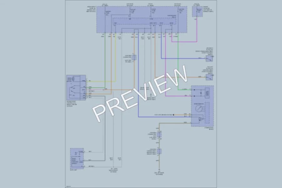 2005 Scion tC Power Top Sunroof wiring diagram preview