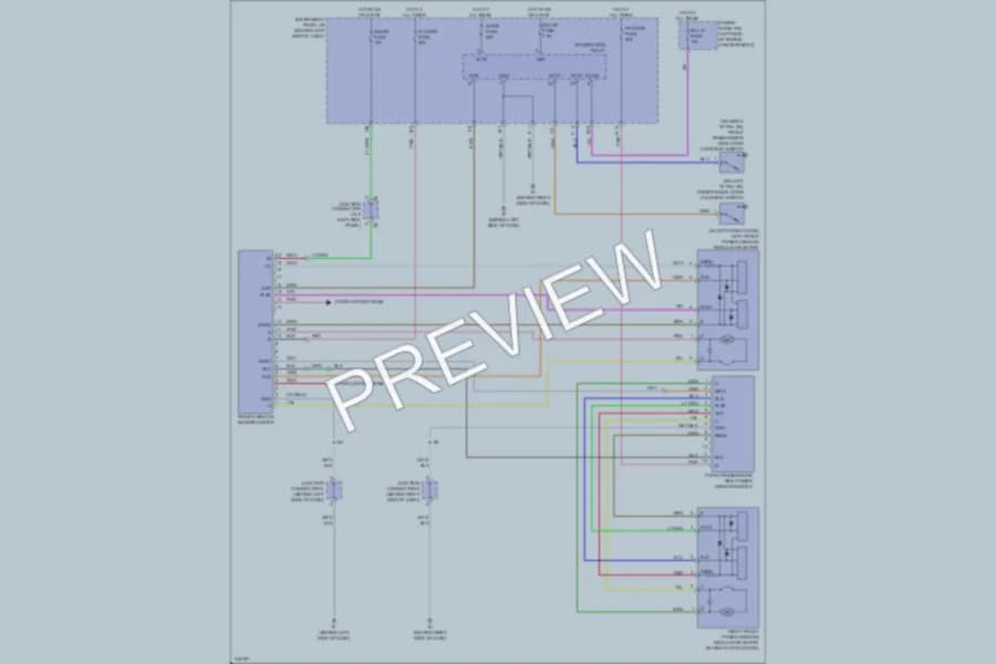 2005 Scion tC Power Windows wiring diagram preview