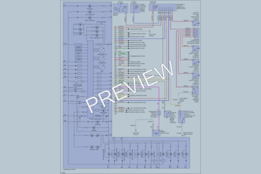2005 Scion xA Instrument Cluster wiring diagram preview