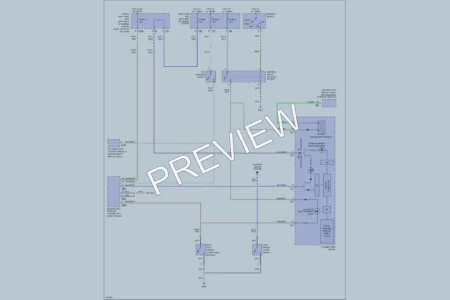 2005 Subaru Baja Warning Systems wiring diagram preview