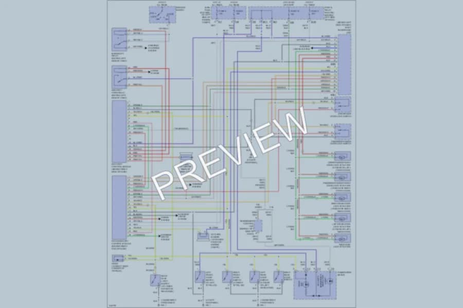 2005 Subaru Forester Anti Theft wiring diagram preview