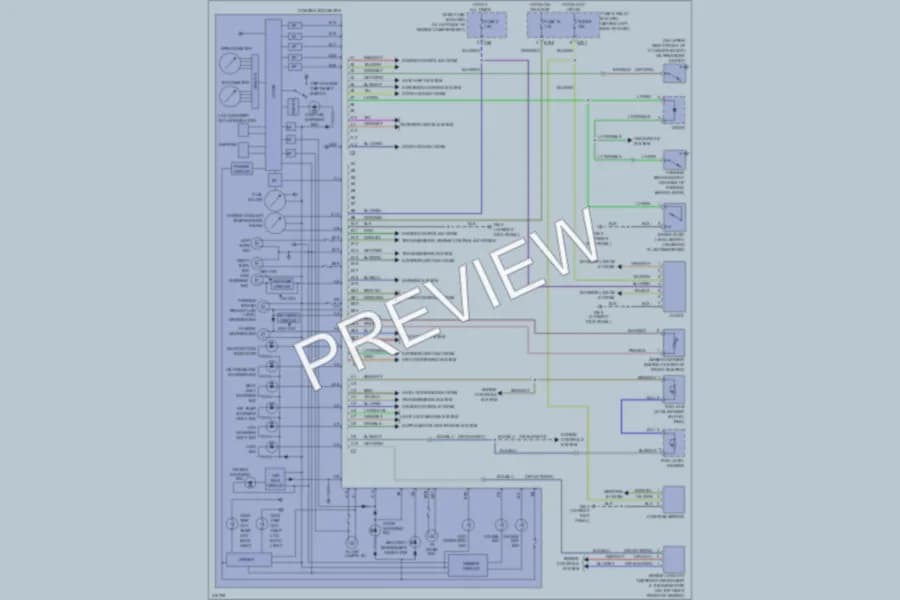 2005 Subaru Forester Instrument Cluster wiring diagram preview