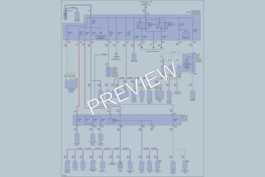 2005 Subaru Forester Power Distribution wiring diagram preview
