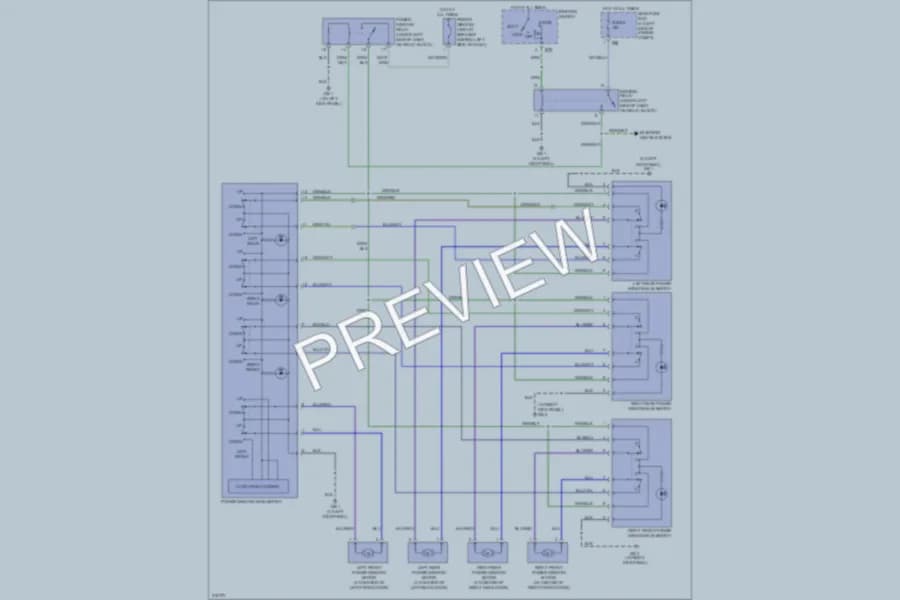 2005 Subaru Forester Power Windows wiring diagram preview