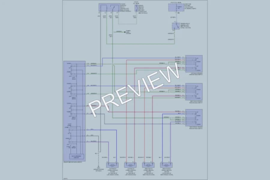 2005 Subaru Impreza Power Windows wiring diagram preview