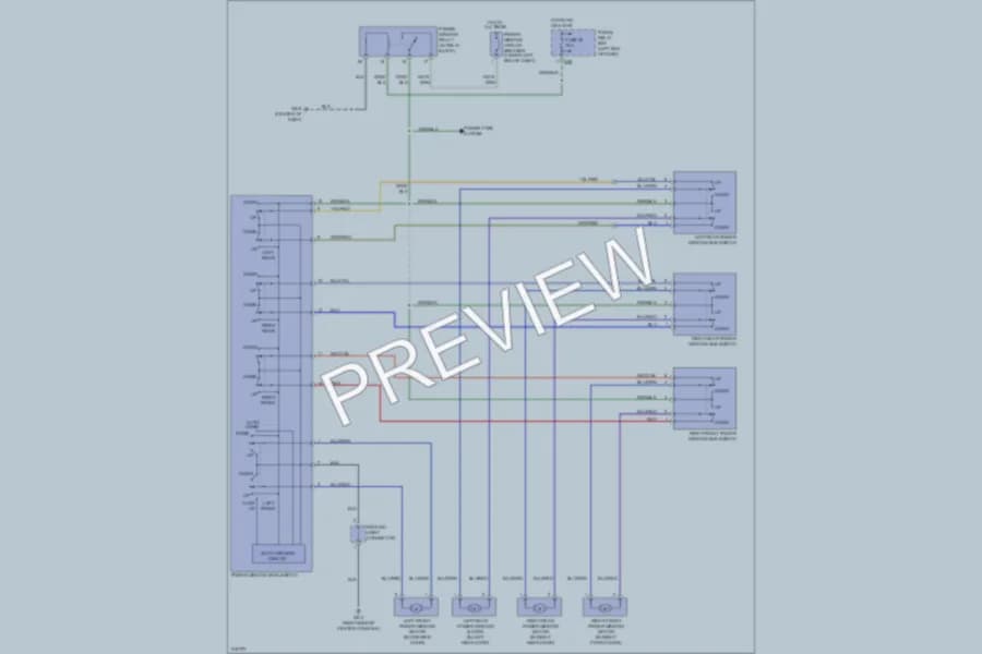 2005 Subaru Legacy Power Windows wiring diagram preview