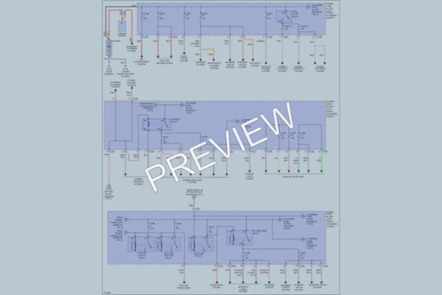 2005 Suzuki Forenza Power Distribution wiring diagram preview
