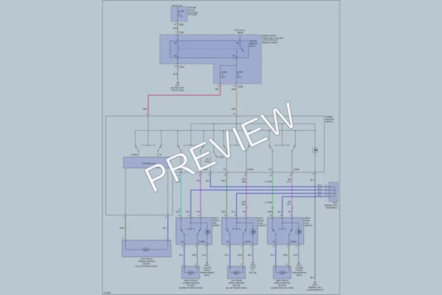 2005 Suzuki Forenza Power Windows wiring diagram preview