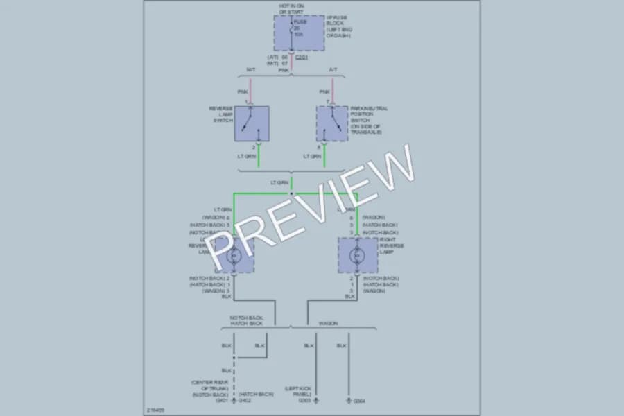 2005 Suzuki Reno Exterior Lights wiring diagram preview