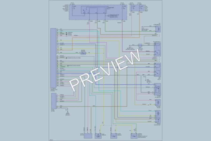 2005 Suzuki Verona Air Conditioning wiring diagram preview