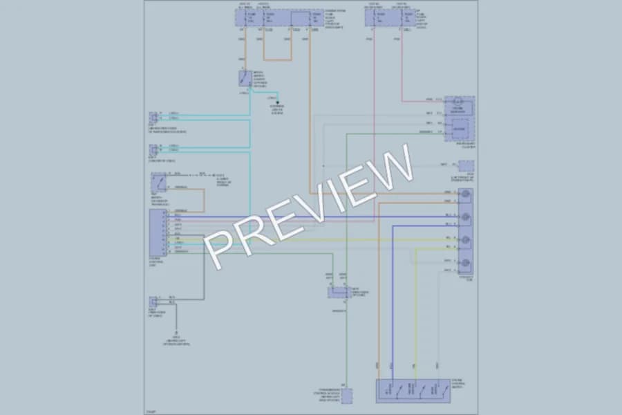 2005 Suzuki Verona Cruise Control wiring diagram preview