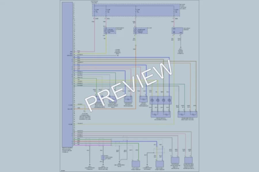 2005 Suzuki Verona Supplemental Restraints wiring diagram preview