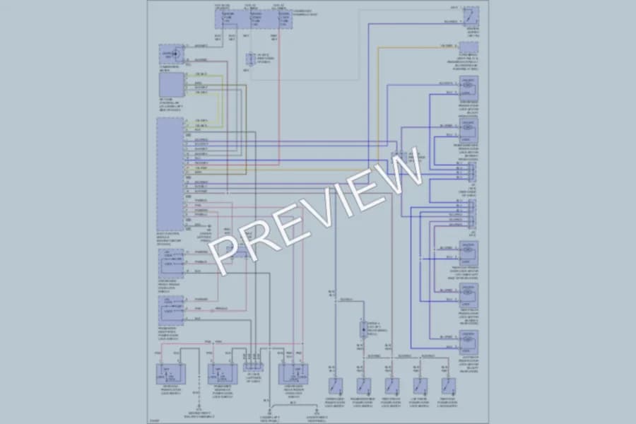 2005 Suzuki XL7 Power Door Locks wiring diagram preview
