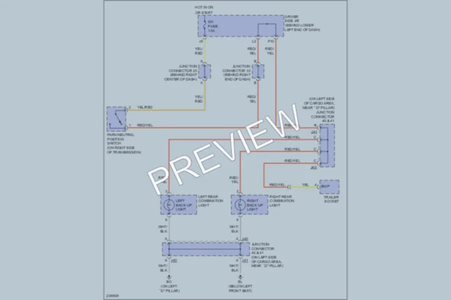 2005 Toyota 4Runner Exterior Lights wiring diagram preview