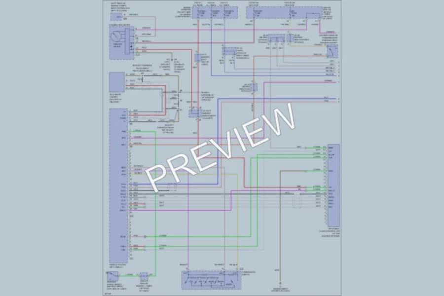 2005 Toyota 4Runner Radio wiring diagram preview