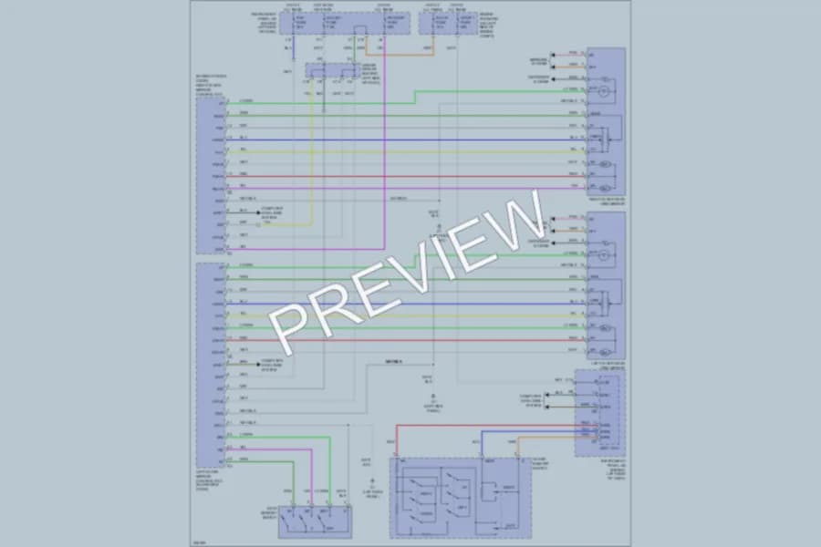 2005 Toyota Avalon Memory Systems wiring diagram preview