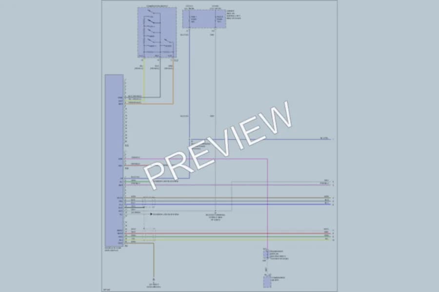 2005 Toyota Camry Radio wiring diagram preview