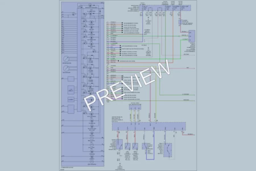 2005 Toyota Celica Instrument Cluster wiring diagram preview
