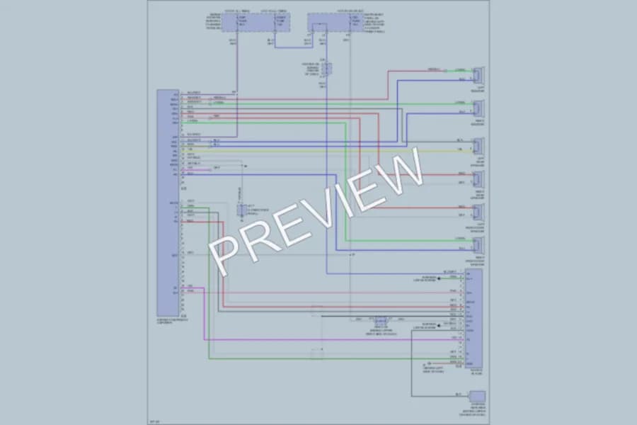 2005 Toyota Corolla Radio wiring diagram preview