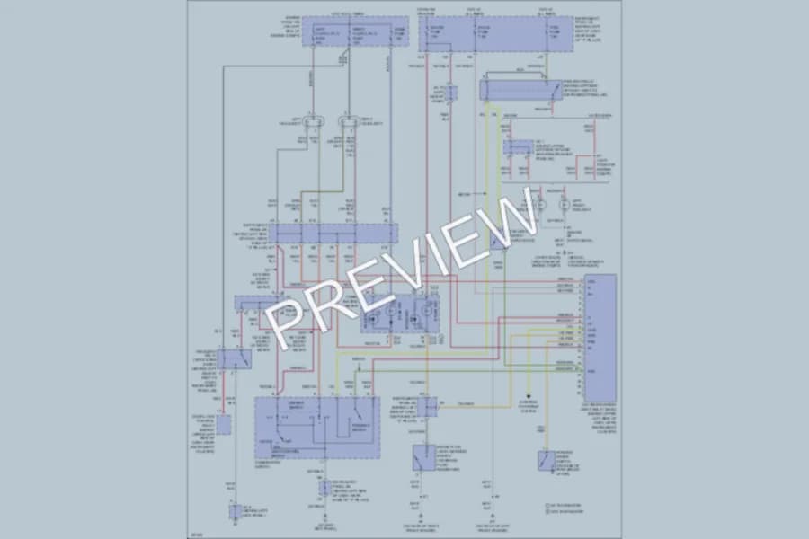 2005 Toyota Echo Headlights wiring diagram preview