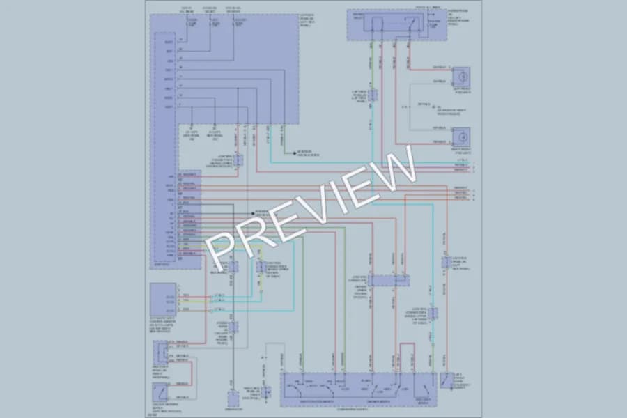 2005 Toyota LandCruiser Headlights wiring diagram preview