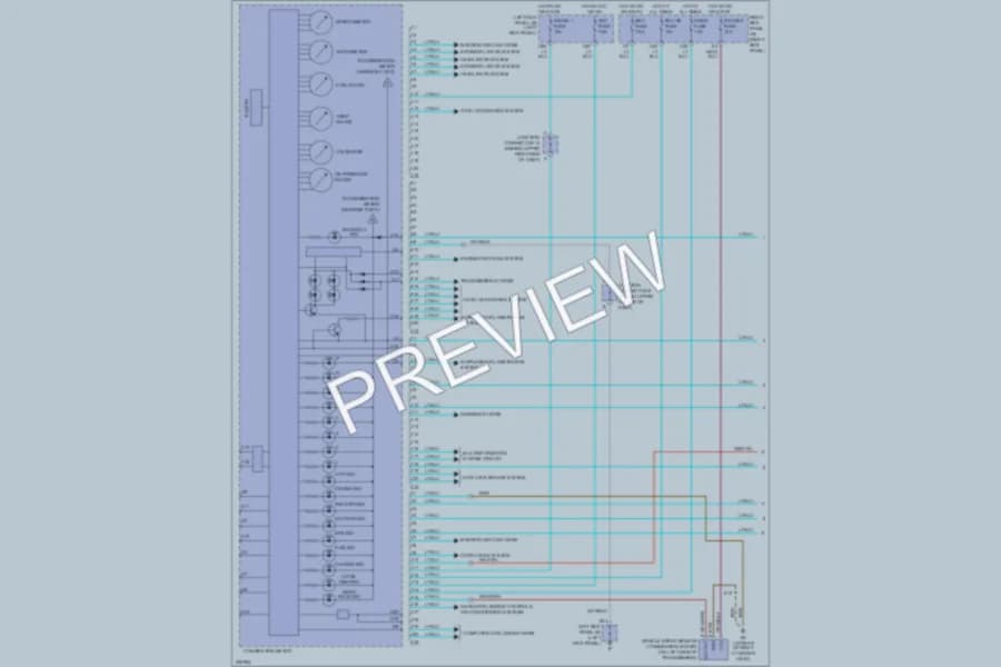 2005 Toyota LandCruiser Instrument Cluster wiring diagram preview