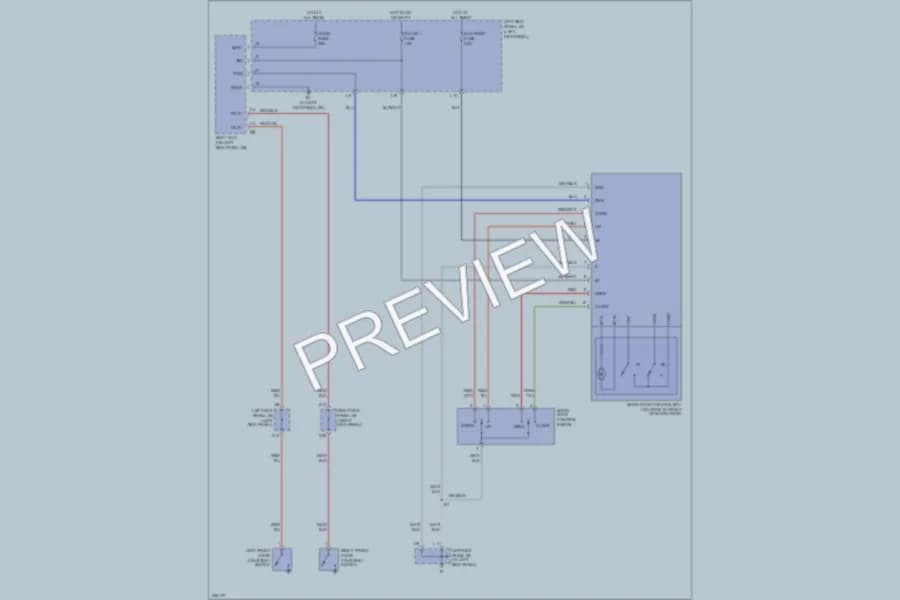 2005 Toyota LandCruiser Power Top Sunroof wiring diagram preview