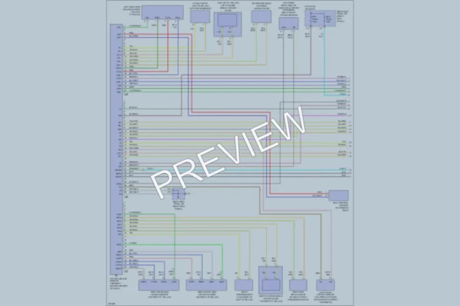 2005 Toyota LandCruiser Supplemental Restraints wiring diagram preview