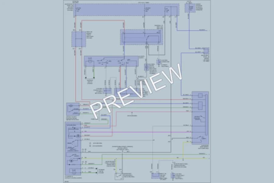 2005 Toyota Matrix Air Conditioning wiring diagram preview