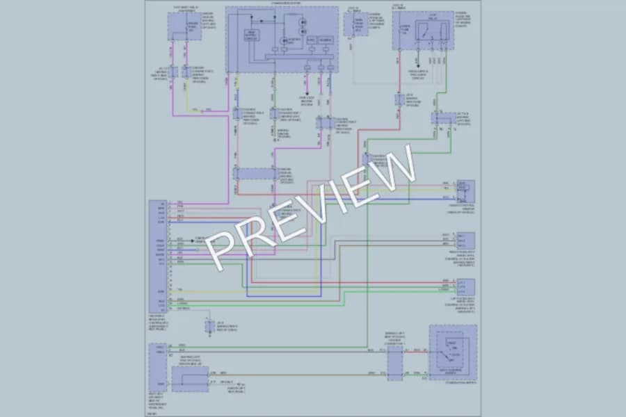 2005 Toyota Prius Headlights wiring diagram preview