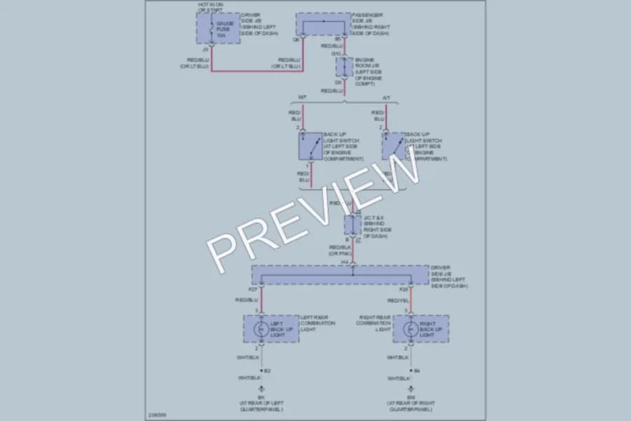 2005 Toyota RAV4 Exterior Lights wiring diagram preview